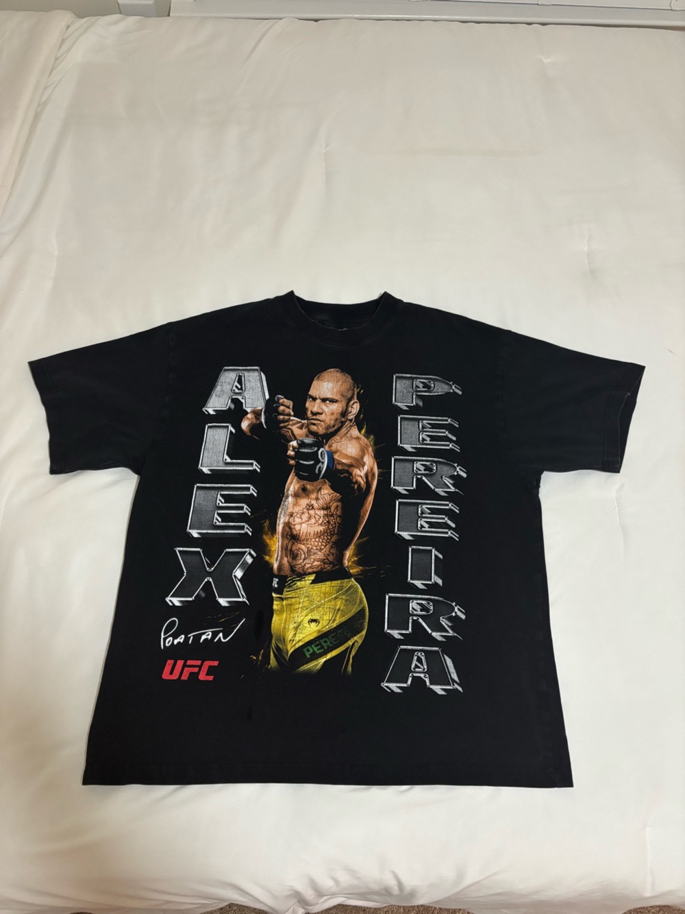 UFC Alex Pereira Black Short Sleeve Fighter Graphic Tee